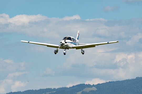 Piper PA28-181 Archer II airplane in Wangen-Lachen in Switzerland 31.7.2022