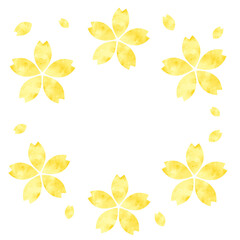 frame of Yellow flowers