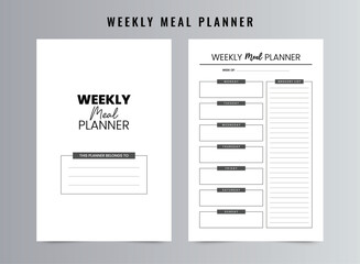 Weekly Meal Planner and Grocery list
