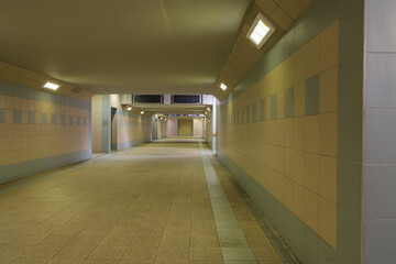 Empty subway, railway station, Czech Republic