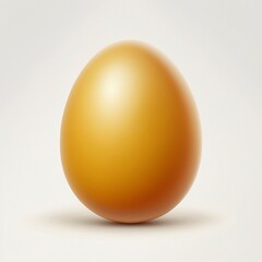 golden egg isolated on white