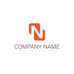 n logo, n letter logo design, n initial logo