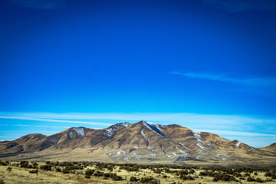 Mountains in the cold desert