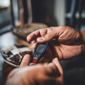 glucose measurement in a diabetic person generative ia