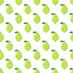 Guava seamless pattern vector print.