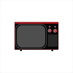 Old Model TV, Television vector artwork.