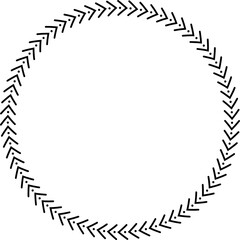 Round frames for decoration, Transparent background