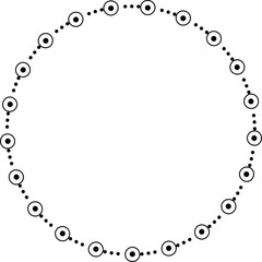 Round frames for decoration, Transparent background