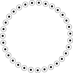 Round frames for decoration, Transparent background
