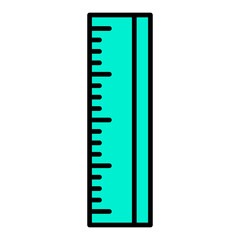 Ruler Filled Line Icon