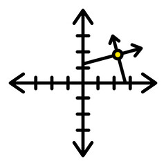 Graph Filled Line Icon