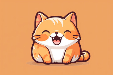 Obraz premium cute cat vector illustration