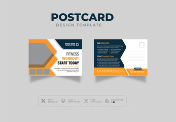 Fitness / Gym Postcard Templates