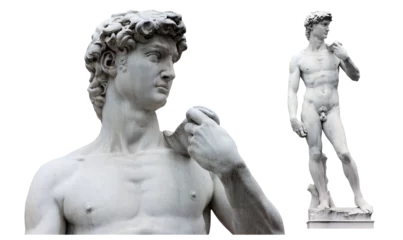 Zelfklevend Fotobehang David by Michelangelo in Florence (Italy) / Transparent background © Brad Pict