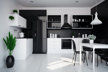 Modern kitchen interior