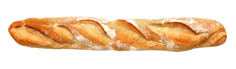 Fotobehang Baguette bread - French bread  / Transparent background © Brad Pict