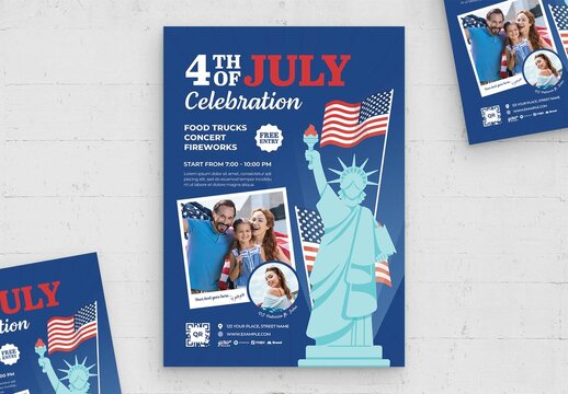 4th July Flyer Template
