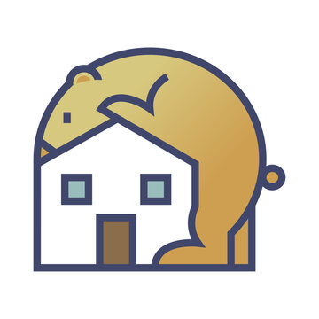 Bear House Real Estate Logo