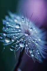 Macro Water Droplets on Flower