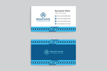 Clean professional business card template