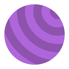 Gym Ball Flat Icon