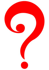 red question mark