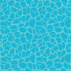 Turquoise rippled water texture background. Shining blue water ripple pool abstract vector