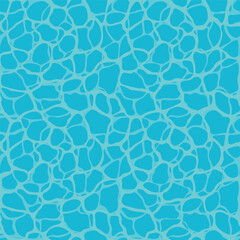 Turquoise rippled water texture background. Shining blue water ripple pool abstract vector