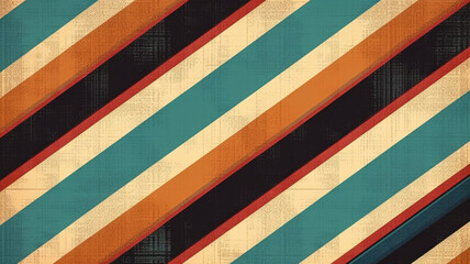 Retro Stripes Pattern - Generative AI