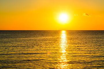 Sunset over the Red sea. Sharm el sheikh, Egypt