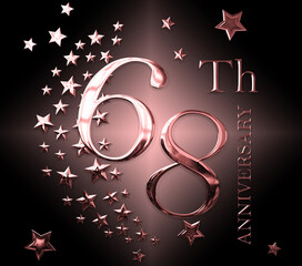 rose gold birthday celebration banner