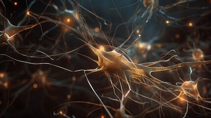 Un réseau de synapses neuronales.
