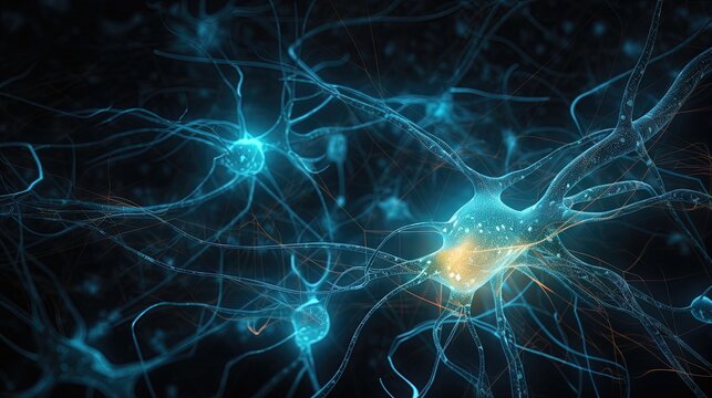 Un r&eacute;seau de synapses neuronales.