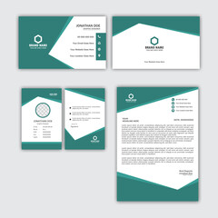 Business stationery mockup. Stationery office items Mockup set with corporate brand identity design. Editable vector stationery mock-up. clean business stationery for your brand. Office equipment set.