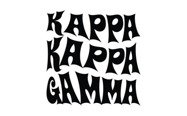 Kappa kappa gamma letters, ΚΚΓ - obrazy, fototapety, plakaty