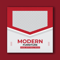Furniture social media post design