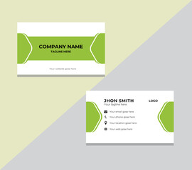 Set of new modern business card print templates Double-sided creative design.Horizontal Vector illustration Personal visiting card with company logo. corporate business card