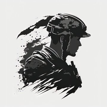 recommend clip art: Un logo de soldat guerrier spartiate minimaliste vecteur noir et blanc.