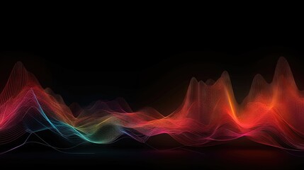 Arri&egrave;re-plan vectoriel abstrait d'onde sonore de mouvement.