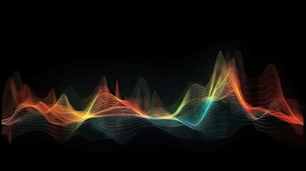 Arri&egrave;re-plan vectoriel abstrait d'onde sonore de mouvement.