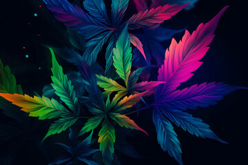 cannabis leaf background	