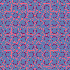 Circles within Rotating Squares Repeating Pattern