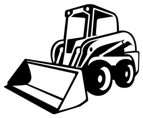 Small bulldozer SVG, Bulldozer icon, Construction SVG, Heavy Equipment SVG, Construction machine SVG, Road construction SVG © Nina