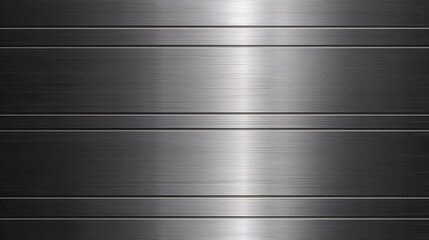 Fine brushed wide metal steel or aluminum plate background Generative AI
