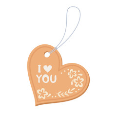 Cute greeting card for Happy Valentine's day 