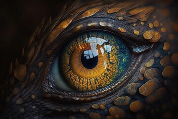 Captivated By The Radiant Insight of a Dragon's Eye Generative AI