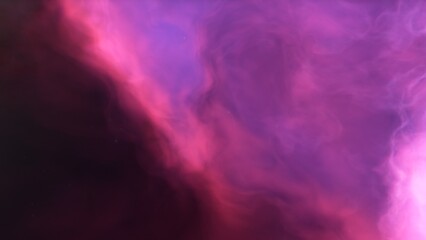 Cosmic background with a blue purple nebula and stars
