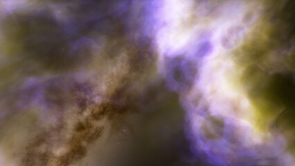 Fototapeta premium Cosmic background with a blue purple nebula and stars 