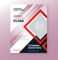 Modern business flyer template, Digital marketing flyer design.