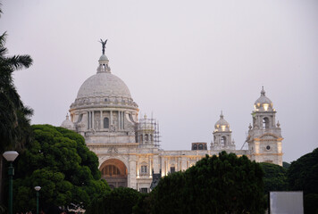 Fototapeta na wymiar Victoria Memorial, Victoria palace, west bengal, Central Kolkata, Kolkata, India, architecture